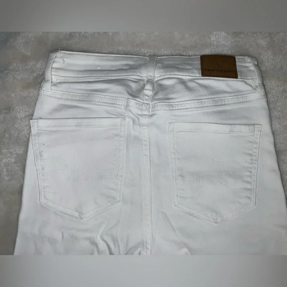 American Eagle Outfitters Crisp White Denim Boot Cut Jeans - Picture 4 of 8
